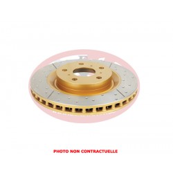 DBA front disc brake - 4000 series - XS (Premium Cross-Drilled - Slotted) - 344x76.2x30 (Unit) NO Ce
