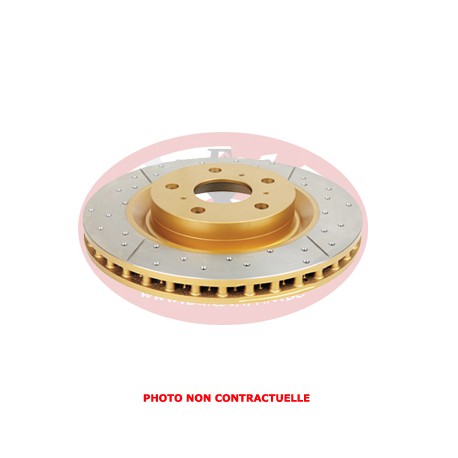 DISQUE de FREIN Arrière DBA - Street Series - En-Shield and X-GOLD Cross-Drilled - Slotted - 330x103x18mm (Unité) NON CE