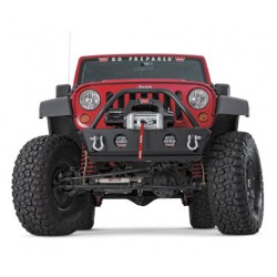 ROCK CRAWLER STUBBY BUMPER FOR JEEP WRANGLER JK (07-12 with grill guard)