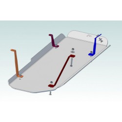 Ski de protection de réservoir en aluminium de 6mm pour Isuzu D-Max 2012-2020