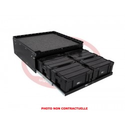 6 Cub Box Drawer w/ Cargo Sliding Top