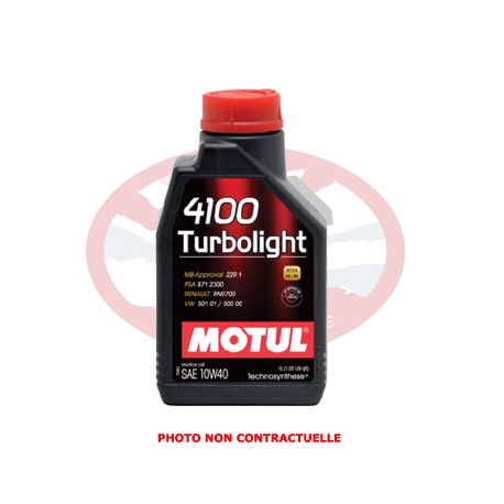 --MOTUL 4100 TL 10W40 API SL/CF - ACEA A3/B4 1 LITRES