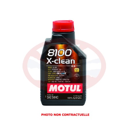 MOTUL 8100 X-CLEAN 5W40 API SN/CF - ACEA C3-08 MID SAPS 1L