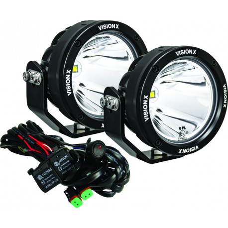 PAIR OF 4.7" SINGLE SOURCE 40 WATT LIGHT CANNON GEN 2 INCLUDING HARNESS USING DT CONNECTORS 9-32V DC