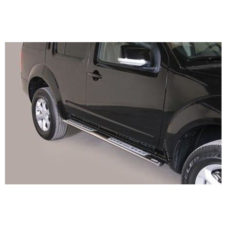 TUBES MARCHE PIEDS OVALE INOX DESIGN NISSAN PATHFINDER 2005/2011