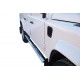 TUBES MARCHE PIEDS OVALE INOX DESIGN LAND ROVER DEFENDER 90