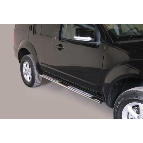 TUBES MARCHE PIEDS OVALE INOX DESIGN NISSAN PATHFINDER 2011+