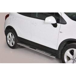 TUBES MARCHE PIEDS OVALE INOX DESIGN OPEL MOKKA 2012+