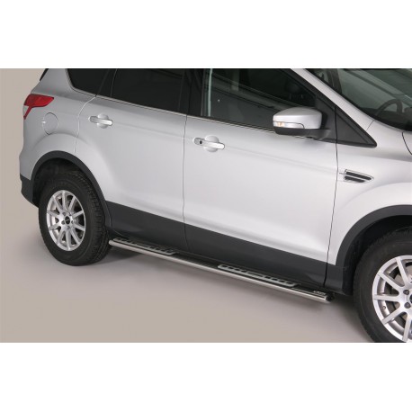 TUBES MARCHE PIEDS OVALE INOX DESIGN FORD KUGA 2013/2016