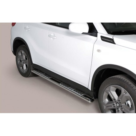 TUBES MARCHE PIEDS OVALE INOX DESIGN SUZUKI VITARA 2015+