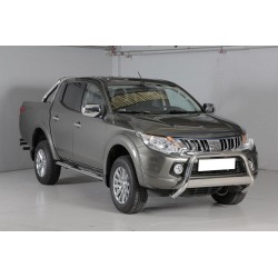 TUBES MARCHE PIEDS OVALE INOX DESIGN MITSUBISHI L200 DOUBLE CAB 2016+