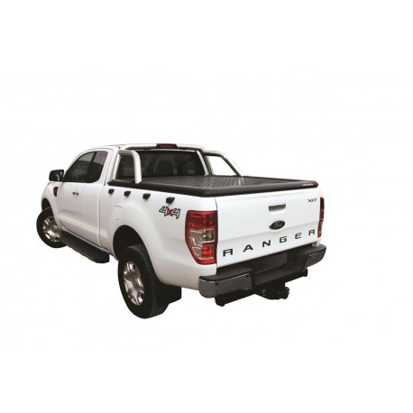 TONNEAU COVER ALU THERMOLAQUE NOIR FORD RANGER SUPER CAB 2012+