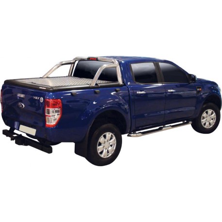 TONNEAU COVER ALU FORD RANGER DOUBLE CAB 2012+ COMP ROLL BAR OEM