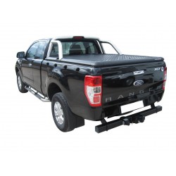 TONNEAU COVER ALU NOIR FORD RANGER SUPER CAB 2012+ COMP ROLL BAR OEM