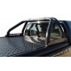 ROLL BAR DOUBLE TUBE INOX Ø 76 MERCEDES CLASSE X POUR TONNEAU COVER UPSTONE - THERMOLAQUE NOIR