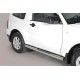 TUBES MARCHE PIEDS INOX Ø 76 MITSUBISHI PAJERO DID 2007+ 3 PORTES