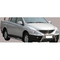 TUBES MARCHE PIEDS INOX Ø 76 SSANGYONG ACTYON SPORTS 2007/2012