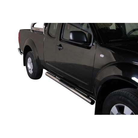 TUBES MARCHE PIEDS INOX Ø 76 NISSAN NAVARA 2005/2015 KING CAB