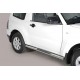 TUBES MARCHE PIEDS OVALE INOX  Ø 76 MITSUBISHI PAJERO DID 2007+ 3P