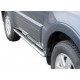 TUBES MARCHE PIEDS OVALE INOX  Ø 76 MITSUBISHI PAJERO DID 2007+ 3P