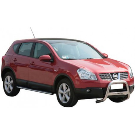 TUBES MARCHE PIEDS OVALE INOX  Ø 76 NISSAN QASHQAI 2007+