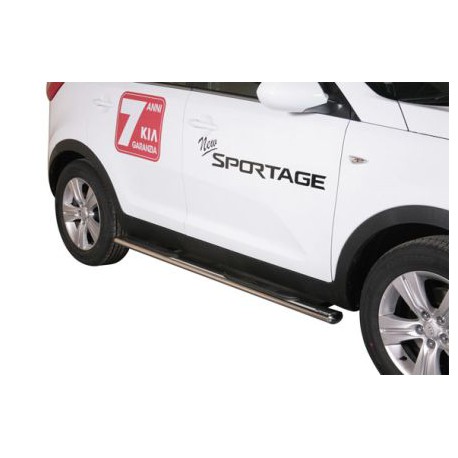 TUBES MARCHE PIEDS OVALE INOX Ø 76 KIA SPORTAGE 2010/2015