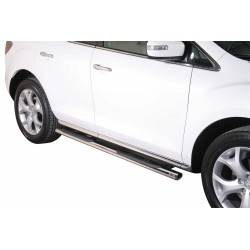 TUBES MARCHE PIEDS OVALE INOX  Ø 76 MAZDA CX7 2010+