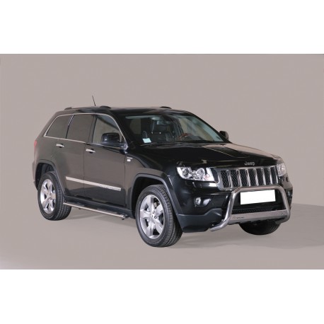 TUBES MARCHE PIEDS OVALE INOX  Ø 76 JEEP GRAND CHEROKEE 2011+