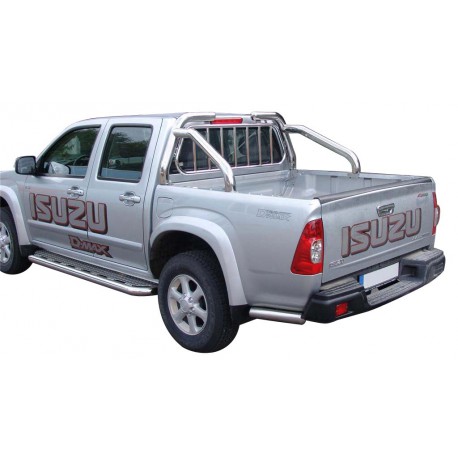 ROLL BAR INOX MTC Ø 76 + GRILLE DE PROTECTION ISUZU DMAX -2012