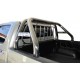 ROLL BAR INOX Ø70 NISSAN D40 05/15 MONTAGE AVEC BAC DE BENN SS REBORD