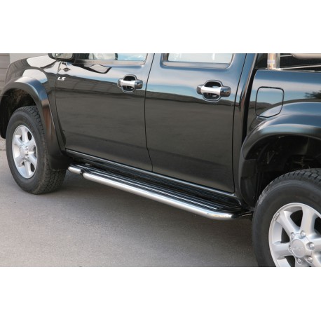 MARCHE-PIEDS INOX Ø50 ISUZU DMAX 2003/2011 DBLE CAB - XTRA CAB