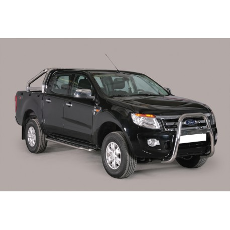 MARCHE-PIEDS INOX Ø50 FORD RANGER 2012+ Double CAB