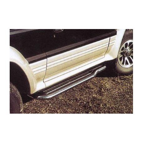 MARCHE-PIEDS INOX Ø50 MITSUBISHI PAJERO 3 PORTES 2.8/3.5 94/96