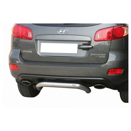 PARE CHOC ARRIERE INOX Ø 76 HYUNDAI SANTA FE 2006/2010