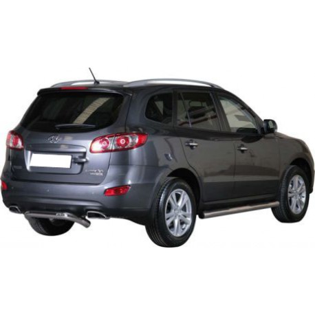 PARE CHOC ARRIERE INOX Ø 76 HYUNDAI SANTA FE 2010/2011 - Non CE