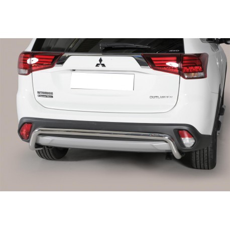 PARE CHOC ARRIERE INOX Ø 76 MITSUBISHI OUTLANDER 2015+