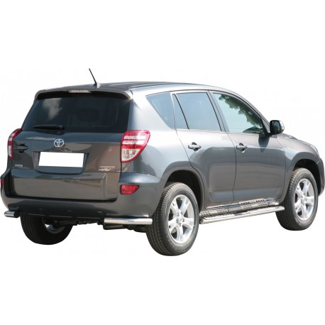 PROTECTION ANGLES DE PARE-CHOC INOX Ø 63 TOYOTA RAV4 2009/2010