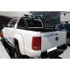 ROLL BAR INOX DBL TUBE INOX Ø 76 NOIR FORD RANGER 2012+