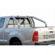 ROLL BAR INOX NOIR DBL TUBE Ø 76 TOYOTA VIGO (bord benne) 2005/2015