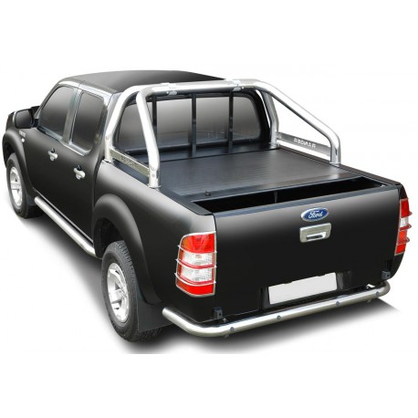 Roll bar inox  Noir - Ø 76 - Compatible Roll Top Cover