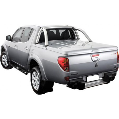 TONNEAU COVER PF ABS3 MITSU L200 16+ DBL CAB NON PEINT+ROLLBAR INOX