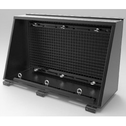 Box latéral Alu Cab universel 750mm avec grille pour accessoires