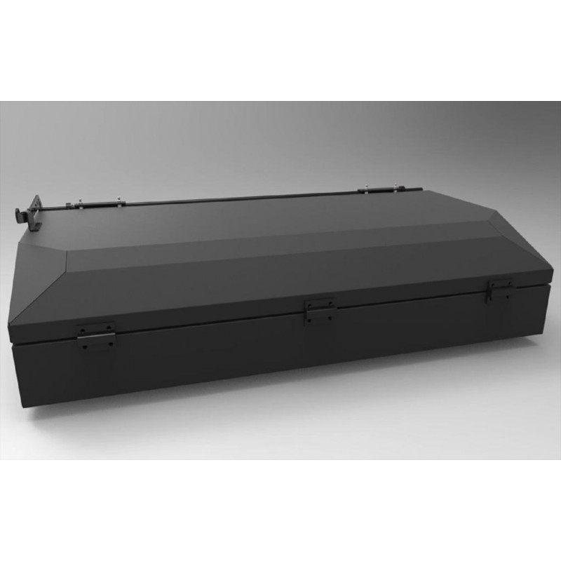 Coffre de rangement noir 1250 mm pour hard-top Alu Cab - Pièce