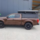 Alu-Cab Hardtop Explorer Nissan Navara 2016+ King-Cab schwarz/ geriffelt