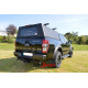 HARD-TOP ALU CAB Explorer - Ford Ranger 2012+ Double CAB - Noir / Strié / Grand porte arrière