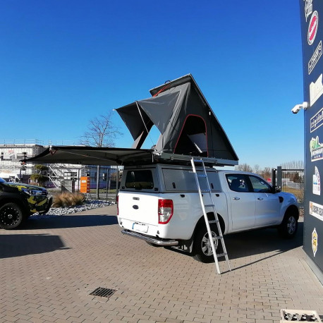 Alu-Cab Hardtop Explorer Ford Ranger 2012+ Doppelkabine silber/ geriffelt