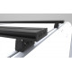 Barre de toit Alu Cab 1450mm - Noir (sans pieds) (la paire)