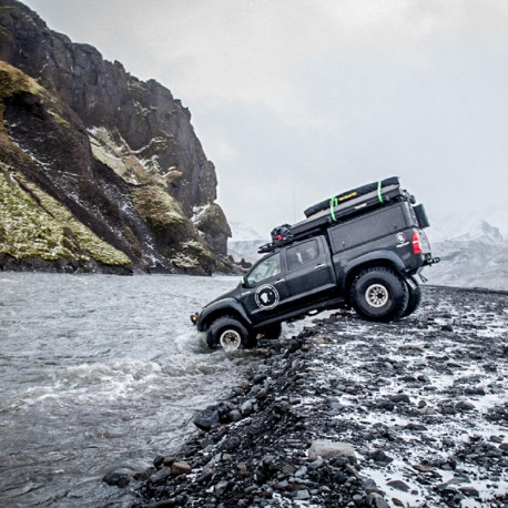 Hard-top Adventure Alu Cab Toyota Hilux (2005-15) Double Cabine - Noir / strié