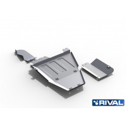 Blindage aluminium RIVAL - Boite de transfert / AdBlue / Lambda - Toyota Hilux Revo 2015+