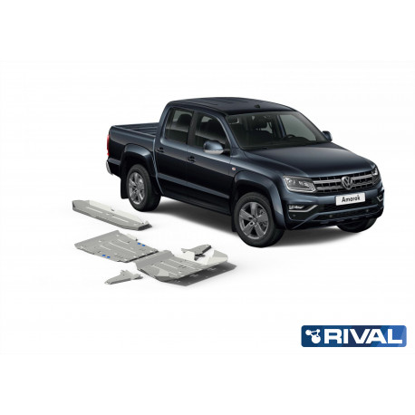 Blindage aluminium RIVAL - Triangle inférieur - VW Amarok 2010+